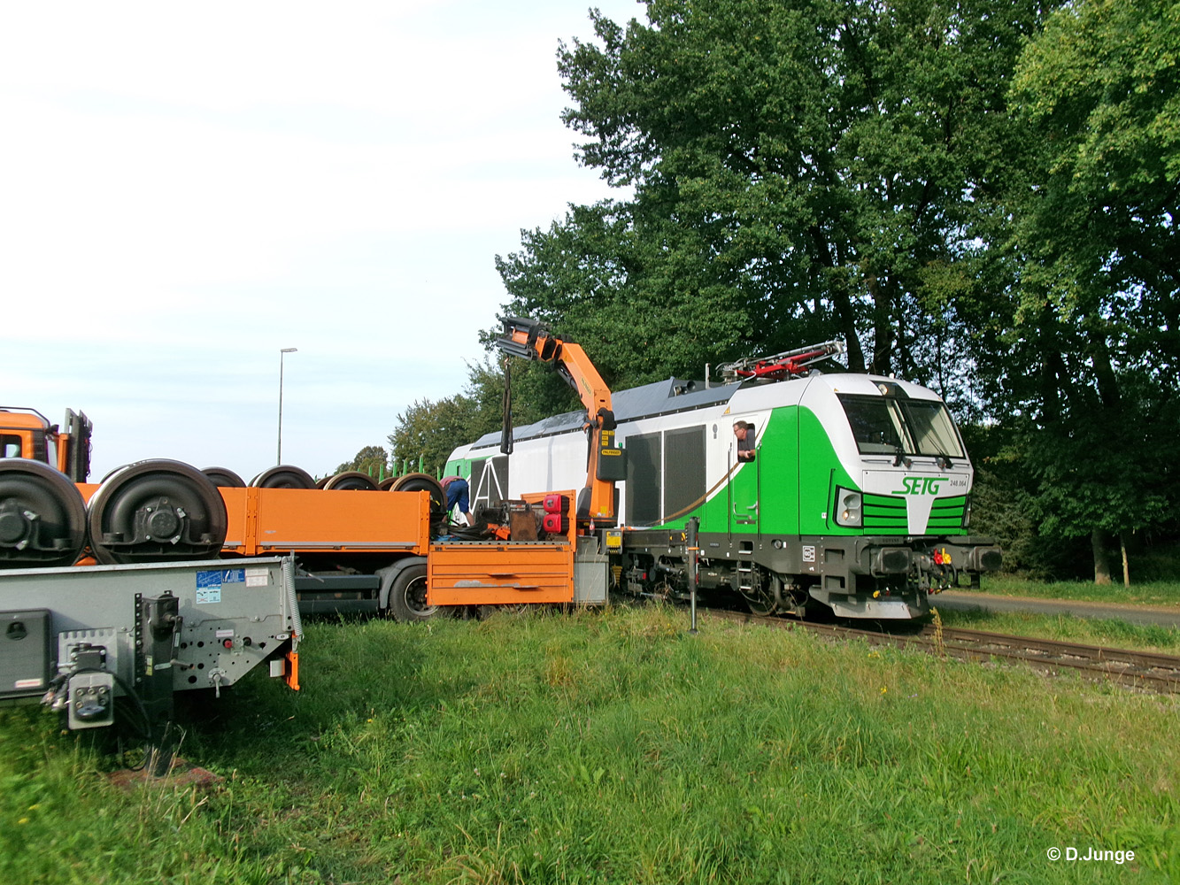BR 248 auf Abstellgleis im Bahnhof Wittingen